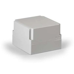 Obudowa Cubo S 175x175x125mm podstawa 50mm boki gładkie pokrywa szara IP67 PC SPCP181813G