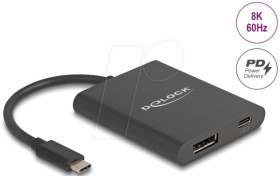 64202 Adapter USB-C male > DisplayPort female, PD 60 W, 8K 60 Hz