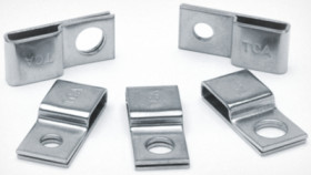 Mounting base, stainless steel, silver, (L x W x H) 23 x 10.2 x 4.5 mm, 151-00837