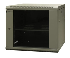 Szafa RACK wisząca niedzielona 19 cali 9U gł.600mm, niezmontowana, RAL 7035