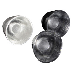 Soczewka LED Eliptyczny, kąt widzenia 15 ° Bezbarwny Metakrylan polimetylu (PMMA) Okrągły, Ledil, seria: Yasmeen 70