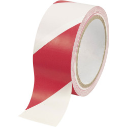 Toolcraft 1564135 WT-WR Red/White Marking Tape 18m x 48mm 1pc