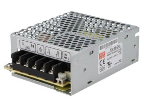 RS-35-24 Zasilacz impulsowy do wbudowania modułowy 35W 24VDC 1 5A