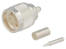 Wtyk N męskie proste 50 ohm RG141,RG58C U,URM43,URM76 teflon 1-1337416-0