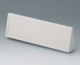 Sloping control panel, ABS, (L x W) 214.3 x 62.5 mm, gray white, B3123167