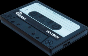 88884113 External 2.5-in SATA HDD enclosure, USB 3.0, retro design