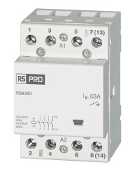 Stycznik 230 V AC RS PRO 2,2 kW 63 A