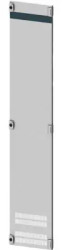 Door, double beard, hinge right, rectangular, sheet steel, (W x H) 350 x 2000 mm, light gray, 8PQ2197-0BA16