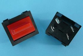 PRZEŁ.DUŻY ON/OFF 4-PIN RED 30x28mm