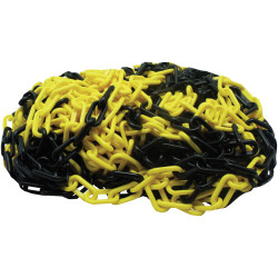 VISO CNJ801SBS Chain Barrier Black/Yellow Plastic 8mm 25m