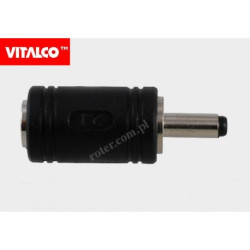 Adapter DC gniazdo 5,5/2,1 -> wtyk 3,5/1,3