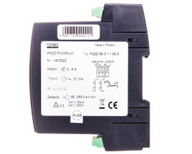 Przetwornik wejście AC wejście 0-5A wyjście 4-20mA zasilanie 85-253V AC/DC zaciski nierozłączne śrubowe bez atestu KJ P20Z 09311