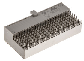 Złącze typu Backplane Har-Bus HM Series 2mm Pitch 110-pinowe 7-rzędowe Żeński, Wtłaczane Terminal, 1A Przewlekany