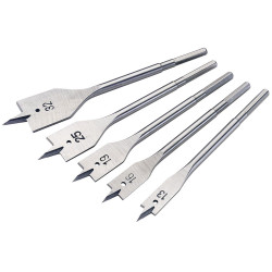 Draper Expert 84451 Metric Flat Wood Bit Set (5 Piece)