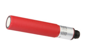 Czujnik ultradźwiękowy odbiciowy M18x1 dł: 100mm Sn: 80-1600mm 15-30V DC 0-10V wtyk M12 5pin IP65 UT18002H