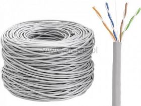 Skrętka komputerowa UTP-5e kabel drut 100%Cu