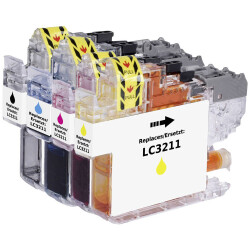 Renkforce RF-5718882 Ink Set Replaces Brother LC-3211 BK/C/M/Y Compatible 4-Pack