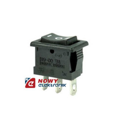 Przełącznik R932FS 6A kołyskowy chwilowy, 3-pozycyjny (ON)-OFF-(ON)