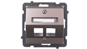 Sonata Obudowa Gniazda Komputerowego Podwójnego Szampański Złoty Bez Gniazd...