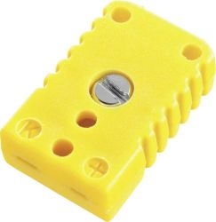 Złącze miniaturowe żeńskie B+B Thermotechnik NKU 1200, zakres od -50 - +120 °C, żółte