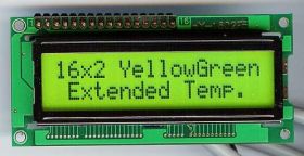 AC-1602E-YIY Y/G-E6 16x2 LCD POWERTIP