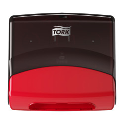Dozownik ręczników papierowych szerokość: 427mm wysokość: 394mm Czerwony Montaż ścienny Plastik Folded
