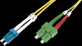 DK-292SCA3LC-02 Fiber Optic Singlemode Patchcable SC ( APC ) to LC ( PC )