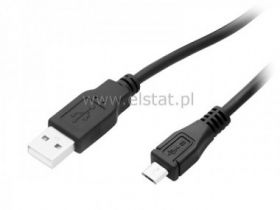 Kabel WT USB - WT micro USB 1m, czarny