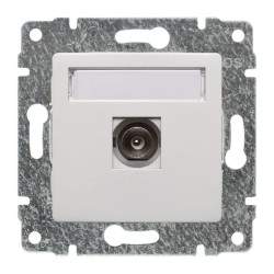 VENA Gniazdo TV pojedyncze bez ramki złącze TV typu męskiego 510253