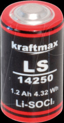 ER14250 XCell Lithium, 1/2AA, 1200 mAh, 15x25mm