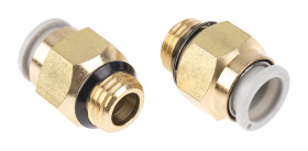 Złączka pneumatyczna Uni 1/4 męskie Wciskane 10 mm SMC Adapter gwintowany prosty Uni 1/4 męskie