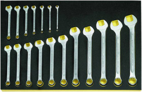 Stahlwille 96838183 TCS 13/18,6-24MM Zestaw kluczy płasko oczkowych Rozmiar klucza (metryczny) (tylko do tytułu) 8 - 19