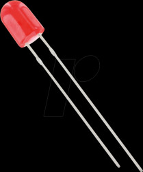 5234R1D-JSA-E LED 5.1mm, wired, red, 2000 mcd, 110°/50°