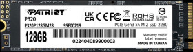 P320P128GM28 Patriot P320 SSD 128 GB, M.2 2280