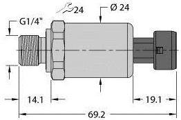 Turck Przetworniki ciśnienia 1 szt. PT600R-2104-I2-MP11