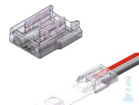 ZLACZKA LED 10MM 2P PCB MAX 6A