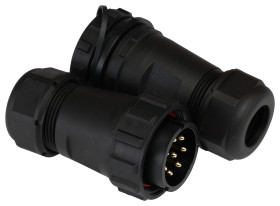 Złącze okrągłe 8-pinowe SP29 Mocowanie kablowe liniowe Wtyk, Gniazdo RS PRO Męski/żeński IP68 SP29