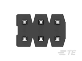 Złącze szpilkowe 6-pinowe AMPMODU raster: 2 mm Prosty 2-rzędowe TE Connectivity Otwór przelotowy125 V Bez osłony