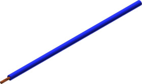 Silicone-switching strand, extremely flexible, halogen free, Cableline, 1.5 mm², 392 x 0.07 mm, blue, outer Ø 3.4 mm, 61.7555-10
