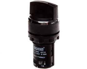 Przycisk pokrętny, monoblok, 1NO, stabilny, 60 stopni, 0-I T0-MB100S20