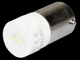 MWCB22649 Reflector LED, BA9s, white, 24 V, 1250 mcd, Ø9.7 mm, 160°