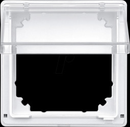 516919 Intermediate ring with transparent hinged cover, polar white