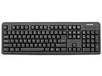 ATN-KLAWSLIM2B Klawiatura komputerowa przewodowa podłączana przez port PS-2 (czarna)