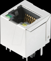 2562960000 RJ45 socket 180°, THT Cat.5