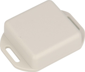 ABS miniature enclosure, (L x W x H) 40 x 40 x 15 mm, light gray (RAL 7035), IP54, 1551QFLGY