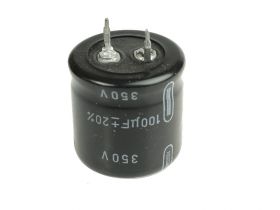 KONDENSATOR 100uF/350V 22x32mm SNAP