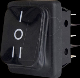 B4MASK19C112A000 Rocker switch square IP65, 3x AN1 - OFF - AN2, SW