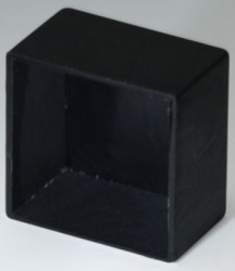 PA module enclosure, (L x W x H) 20.8 x 20.8 x 12.6 mm, black (RAL 9005), IP00, A8020128