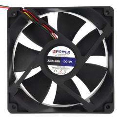 Wentylator 120x25 12V TX12025S QUIET 0,20A 1200RPM, 3-przew. do PC