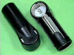 Złącze antenowe samochodowe ISO/DIN kątowe